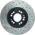 Centric 127.46032L Disc Brake Rotor Slotted Drilled Rotor