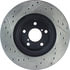 Centric 127.47012CL Disc Brake Rotor Sportstop Cryo Drilled & Slotted Rotor, Left