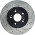 Centric 127.51015CR Disc Brake Rotor Sportstop Cryo Drilled & Slotted Rotor, Right