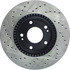 Centric 127.51015L Disc Brake Rotor Slotted Drilled Rotor