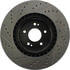 Centric 127.51036CL Disc Brake Rotor Sportstop Cryo Drilled & Slotted Rotor, Left