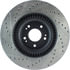 Centric 127.51042CL Disc Brake Rotor Sportstop Cryo Drilled & Slotted Rotor, Left
