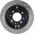 Centric 127.51007L Disc Brake Rotor Slotted Drilled Rotor