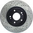 Centric 127.51015CL Disc Brake Rotor Sportstop Cryo Drilled & Slotted Rotor, Left