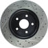 Centric 127.58001CR Axle Hub Sportstop Cryo Drilled & Slotted Rotor, Right