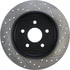 Centric 127.58002CR Disc Brake Rotor Sportstop Cryo Drilled & Slotted Rotor, Right