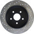 Centric 127.58002L Disc Brake Rotor Slotted Drilled Rotor
