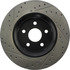 127.58008L by CENTRIC - Sport Drilled & Slotted Rotor, Left