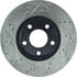 Centric 127.61041CL Disc Brake Rotor Sportstop Cryo Drilled & Slotted Rotor, Left