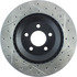 Centric 127.61045CR Disc Brake Rotor Sportstop Cryo Drilled & Slotted Rotor, Right