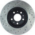 Centric 127.61047CL Disc Brake Rotor Sportstop Cryo Drilled & Slotted Rotor, Left
