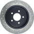 Centric 127.61052CL Disc Brake Rotor Sportstop Cryo Drilled & Slotted Rotor, Left