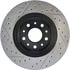 Centric 127.61080CL Disc Brake Rotor Sportstop Cryo Drilled & Slotted Rotor, Left
