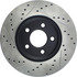 127.61085L by CENTRIC - Slotted Drilled Rotor