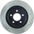 Centric 127.61087CR Disc Brake Rotor Sportstop Cryo Drilled & Slotted Rotor, Right