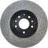 Centric 127.61088CR Disc Brake Rotor Sportstop Cryo Drilled & Slotted Rotor, Right