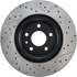 127.61094R by CENTRIC - Sport Drilled & Slotted Rotor, Right