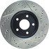 127.61100R by CENTRIC - Slotted Drilled Rotor