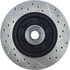 Centric 127.62013CR Disc Brake Rotor and Hub Assembly Sportstop Cryo Drilled & Slotted Rotor, Right