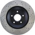 Centric 127.62047CR Disc Brake Rotor Sportstop Cryo Drilled & Slotted Rotor, Right