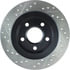 Centric 127.62064CL Disc Brake Rotor Sportstop Cryo Drilled & Slotted Rotor, Left