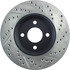 Centric 127.62072CR Disc Brake Rotor Sportstop Cryo Drilled & Slotted Rotor, Right