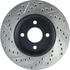 Centric 127.62072CL Disc Brake Rotor Sportstop Cryo Drilled & Slotted Rotor, Left