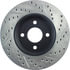 Centric 127.62072R Disc Brake Rotor Slotted Drilled Rotor