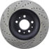 Centric 127.62084CL Disc Brake Rotor Sportstop Cryo Drilled & Slotted Rotor, Left
