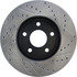 127.62095R by CENTRIC - Slotted Drilled Rotor