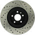 Centric 127.02006R Slotted Drilled Rotor