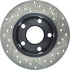 Centric 127.33038CR Disc Brake Rotor Sportstop Cryo Drilled & Slotted Rotor, Right