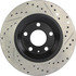 127.33088R by CENTRIC - Slotted Drilled Rotor