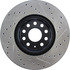 127.33098R by CENTRIC - Slotted Drilled Rotor