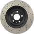 127.33101L by CENTRIC - Slotted Drilled Rotor