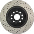Centric 127.33113CL Disc Brake Rotor Sportstop Cryo Drilled & Slotted Rotor, Left