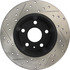 Centric 127.33119L Disc Brake Rotor Slotted Drilled Rotor
