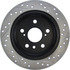 127.44085R by CENTRIC - Slotted Drilled Rotor