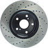 Centric 127.44088CL Disc Brake Rotor Sportstop Cryo Drilled & Slotted Rotor, Left