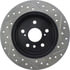Centric 127.44089R Disc Brake Rotor Slotted Drilled Rotor