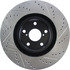 127.44104R by CENTRIC - Slotted Drilled Rotor