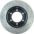 Centric 127.44109CR Disc Brake Rotor Sportstop Cryo Drilled & Slotted Rotor, Right