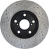Centric 127.44121CL Disc Brake Rotor Sportstop Cryo Drilled & Slotted Rotor, Left