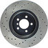 128.34086L by CENTRIC - Cross Drilled Rotor