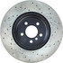 128.34095R by CENTRIC - Cross Drilled Rotor
