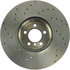 128.34102L by CENTRIC - Cross Drilled Rotor