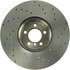 128.34102R by CENTRIC - Cross Drilled Rotor