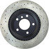 128.34107L by CENTRIC - Sport Cross Drilled Brake Rotor, Left