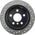 128.34159L by CENTRIC - Sport Cross Drilled Brake Rotor, Left