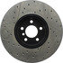 128.34126L by CENTRIC - Cross Drilled Rotor